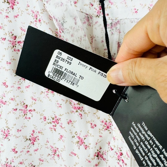 Rails Floral button down blouse NWT - Picture 12 of 15